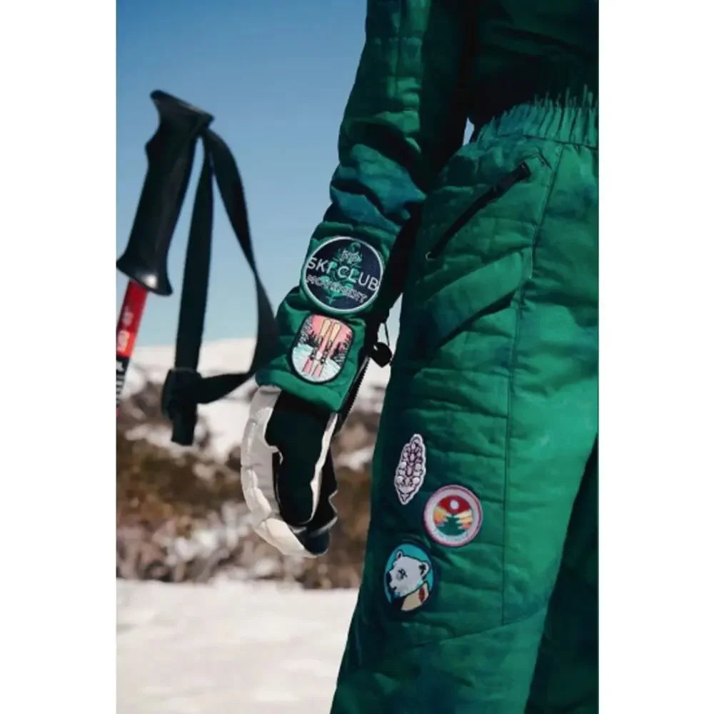 Free People FP Movement Evergreen Combo All Prepped Patch Ski Suit Sz Small NWT